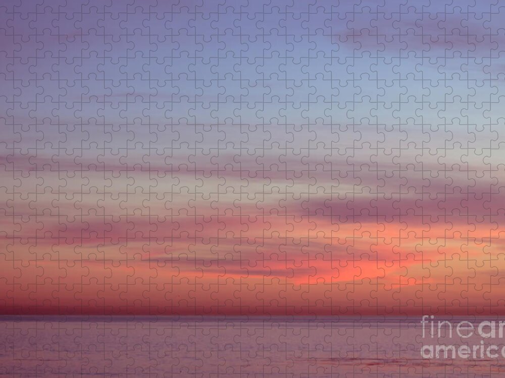 Pink Sunset Jigsaw Puzzle featuring the photograph Pink Sunset by Ana V Ramirez