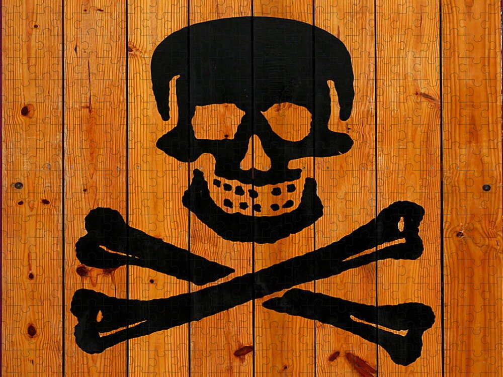 Richard Reeve Jigsaw Puzzle featuring the photograph Pirate Sign 3 by Richard Reeve