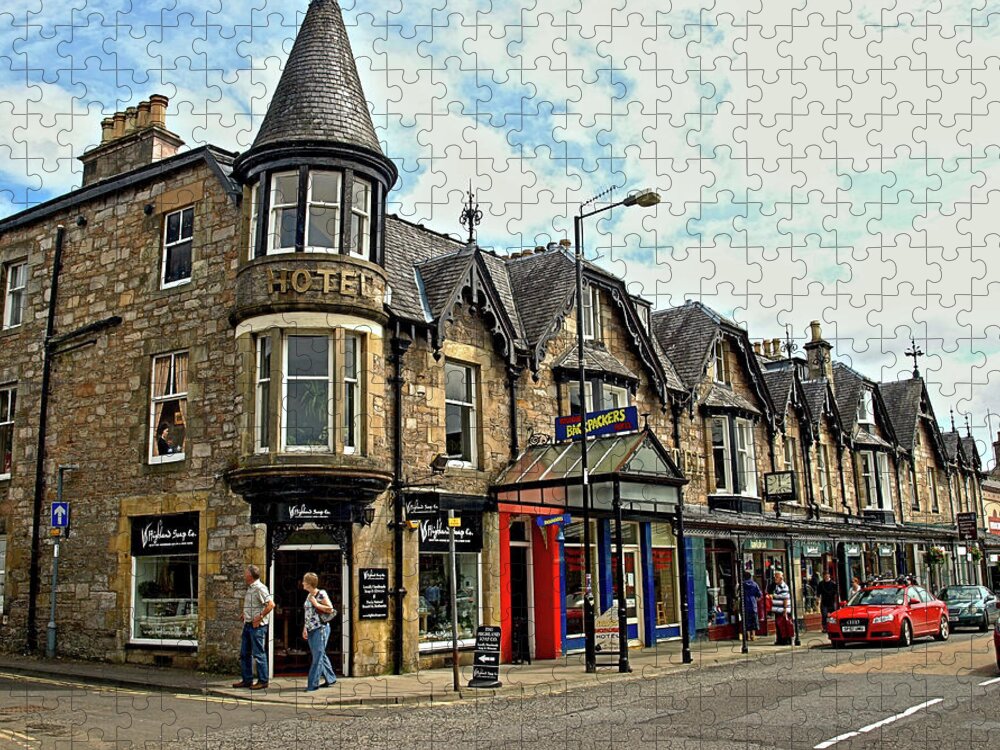 Places Jigsaw Puzzle featuring the photograph Pitochry by Richard Denyer