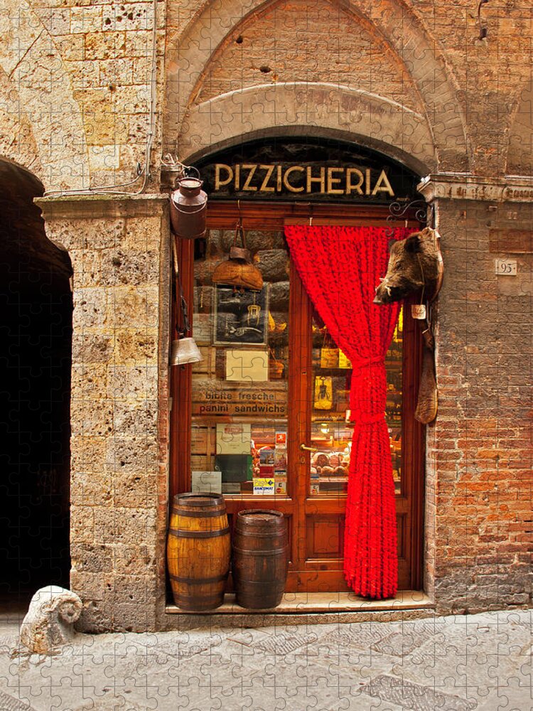 Pizzicheria Jigsaw Puzzle featuring the photograph Pizzicheria - Siena, Italy by Denise Strahm