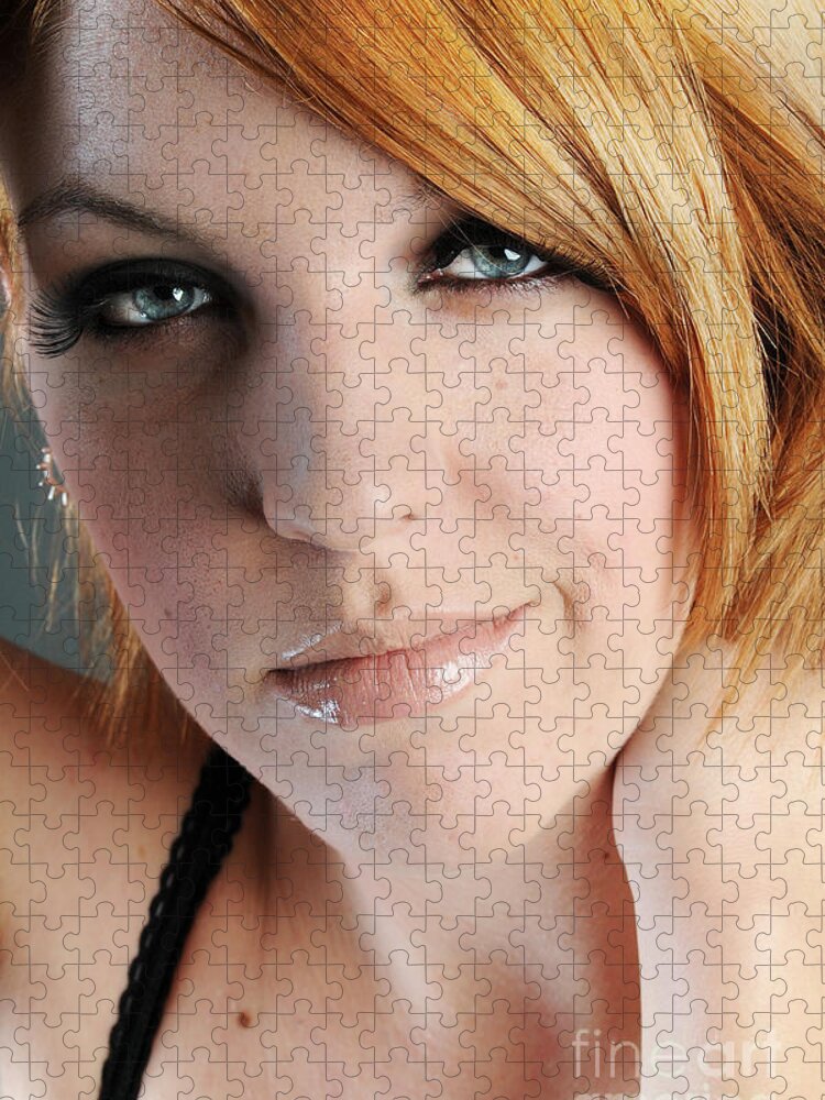 Girl Jigsaw Puzzle featuring the photograph Playful Beam by Robert WK Clark