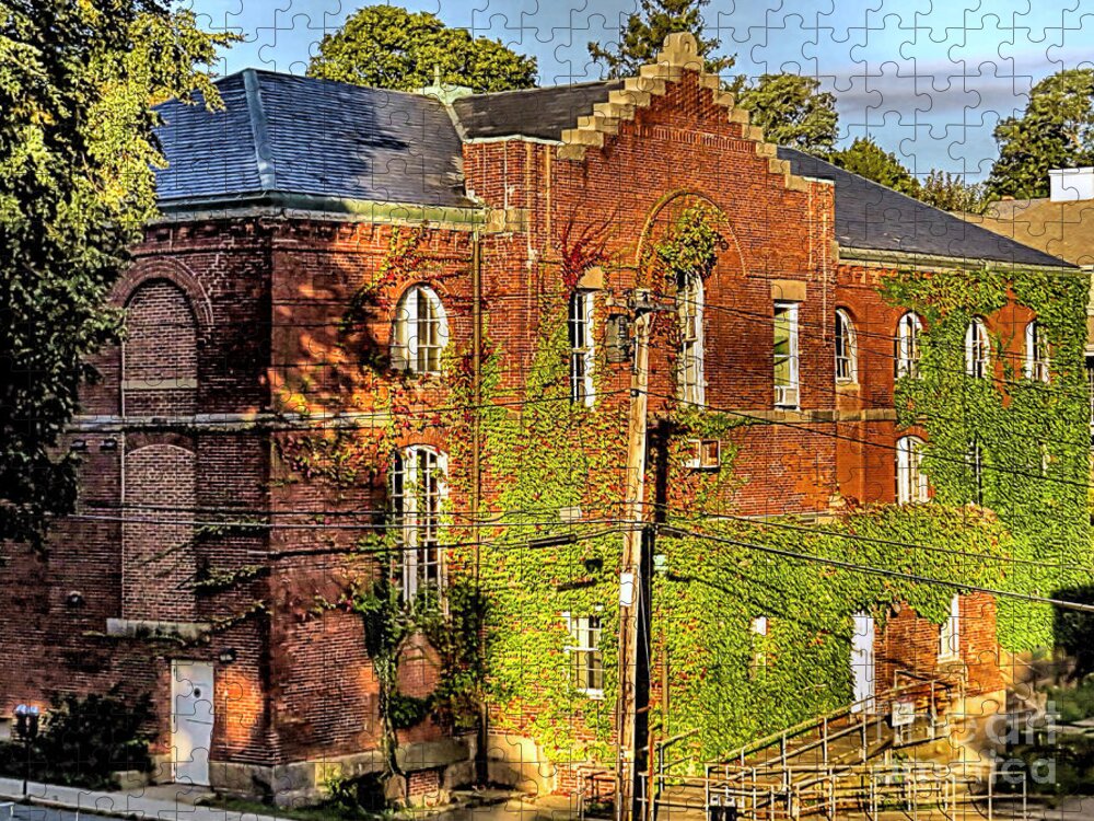 Plymouth County Commissioners Building Jigsaw Puzzle featuring the photograph Plymouth County Commissioners Building 1853-2015 by Janice Drew