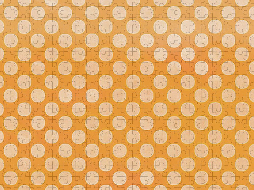 Mug Jigsaw Puzzle featuring the photograph Polka Dots Orange Mug by Edward Fielding