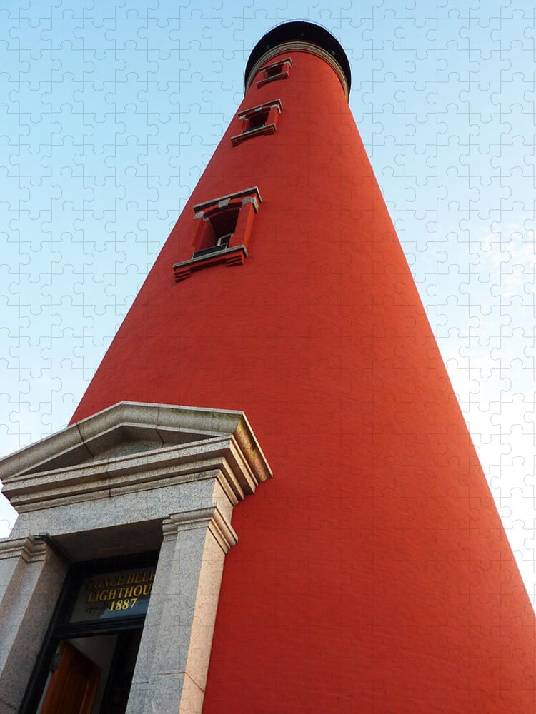 Lighthouse Jigsaw Puzzle featuring the photograph Ponce Inlet Lighthouse by Melanie Moraga