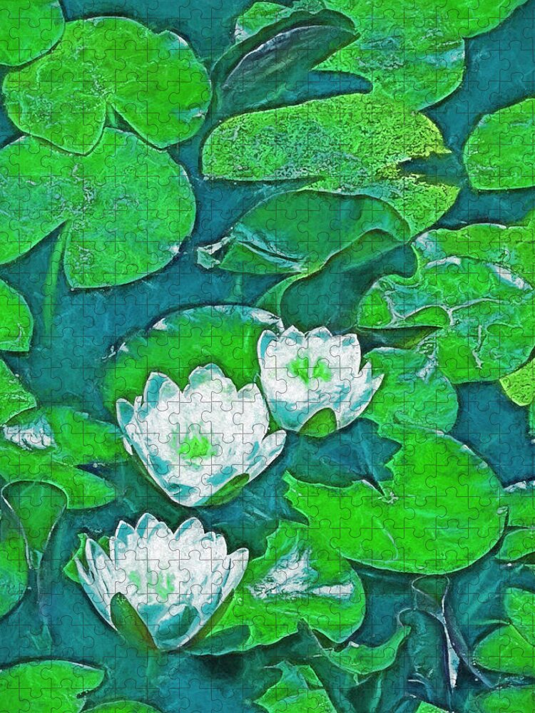 Pond Jigsaw Puzzle featuring the photograph Pond Lily 2 by Pamela Cooper