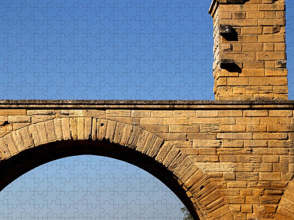 Pont Du Gard Jigsaw Puzzle featuring the photograph Pont Du Gard 3 by Andrew Fare