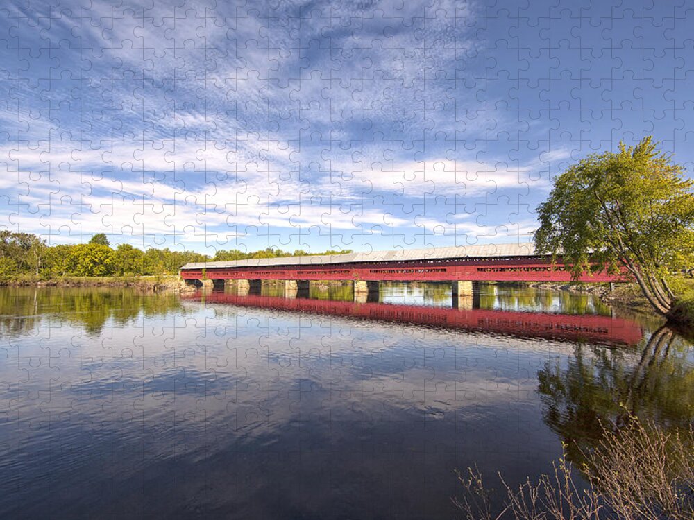 Pont Jigsaw Puzzle featuring the photograph Pont Marchand by Eunice Gibb