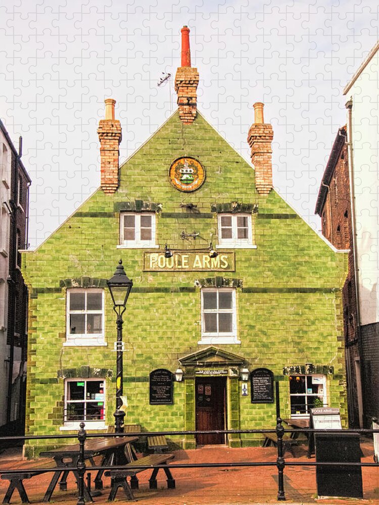 Poole Arms The Oldest Pub On The Quay Jigsaw Puzzle featuring the photograph Poole Arms - The Oldest Pub on the Quay by Phyllis Taylor