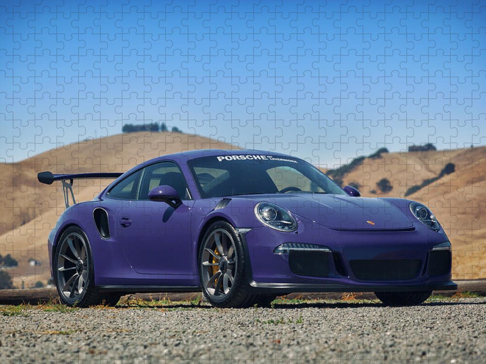Cars Jigsaw Puzzle featuring the photograph #Porsche #GT3RS #Ultraviolet by ItzKirb Photography