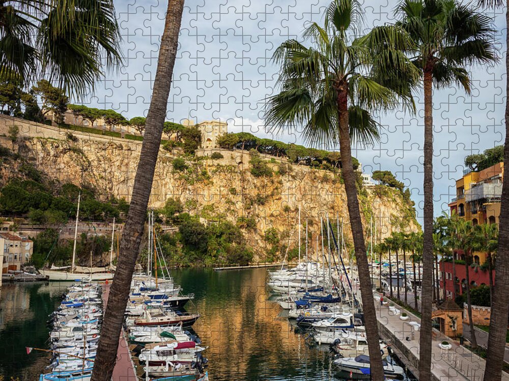 Monaco Jigsaw Puzzle featuring the photograph Port de Fontvieille in Monaco by Artur Bogacki