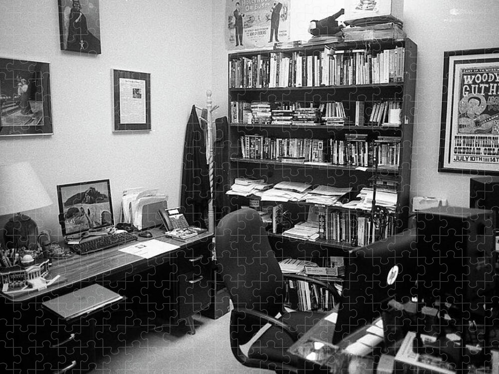 College Jigsaw Puzzle featuring the photograph Portrait of a Film/TV Professor's Office by Jeremy Butler