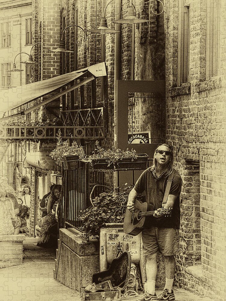Post Alley Jigsaw Puzzle featuring the photograph Post Alley Tunes by David Patterson