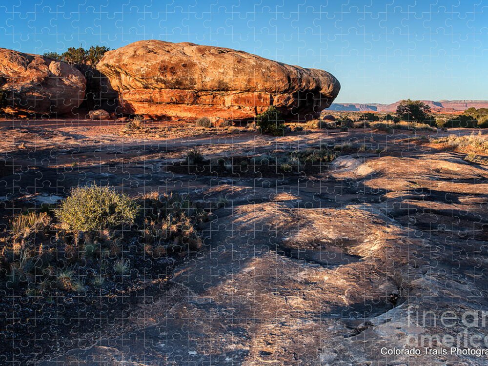 Canyonlands Landscape Jigsaw Puzzle featuring the photograph Pot Hole Trail by Jim Garrison