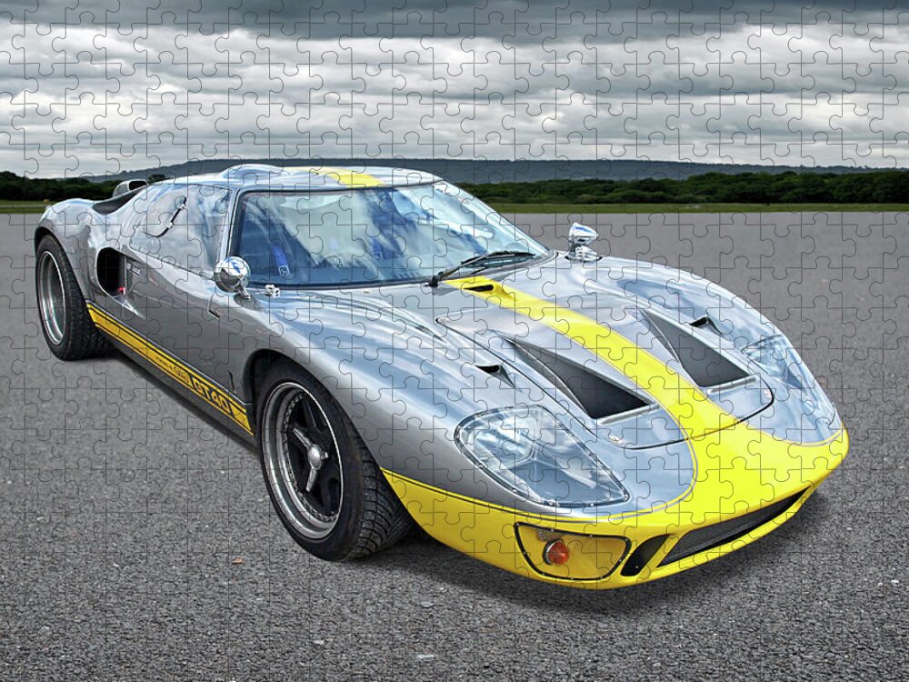 Ford Gt40 Jigsaw Puzzle featuring the photograph Power and Performance - Ford GT40 by Gill Billington