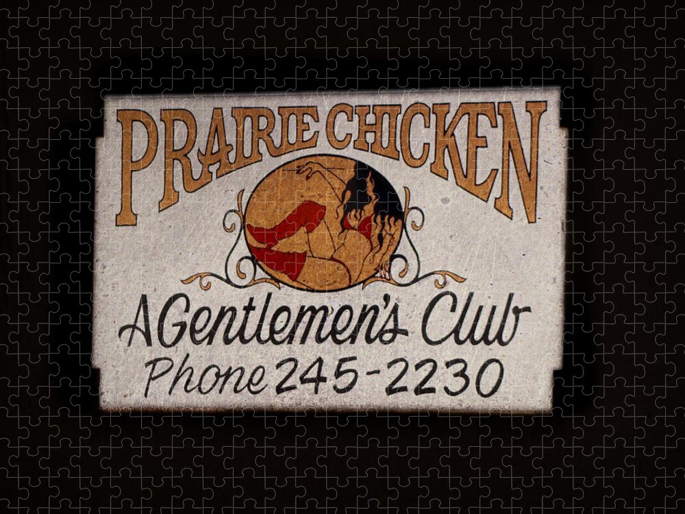  Jigsaw Puzzle featuring the photograph Prairie Chicken Gentlemen's Club by Cathy Anderson