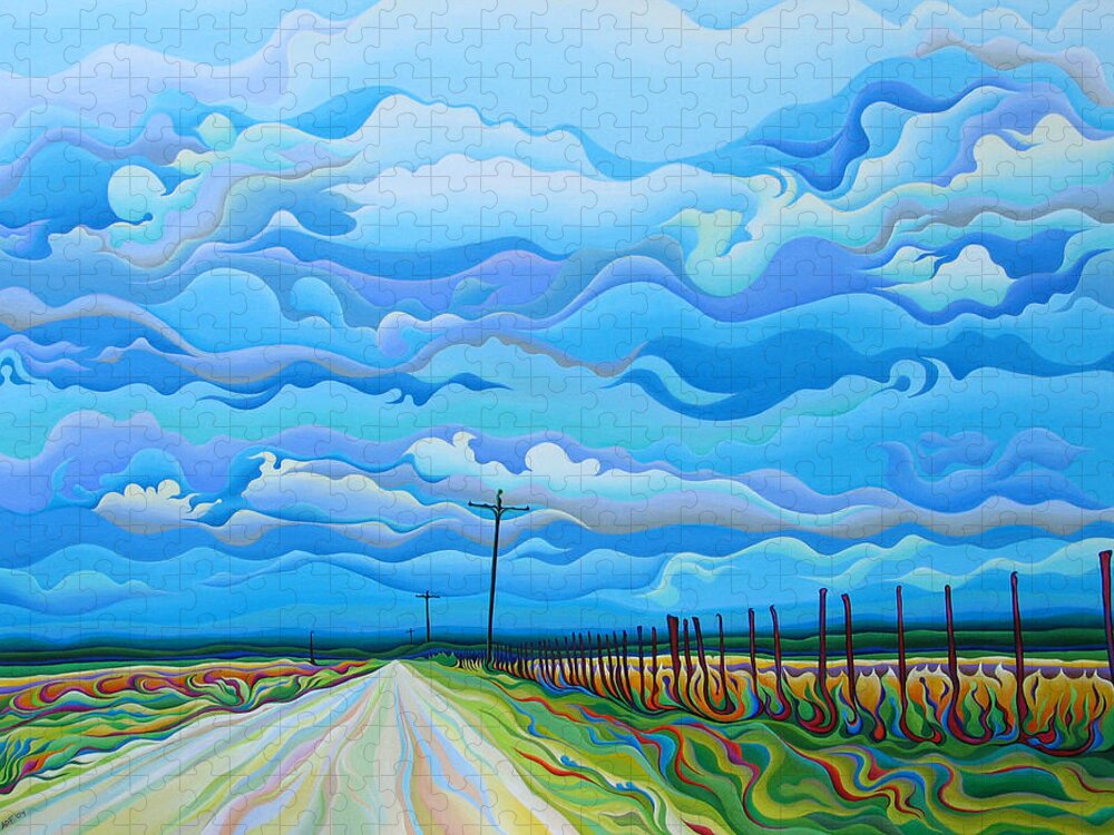 Clouds Jigsaw Puzzle featuring the painting Prelusion of the Passion by Amy Ferrari