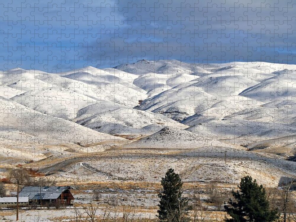 Sierra Nevada Jigsaw Puzzle featuring the photograph Pretty In White by Donna Kennedy
