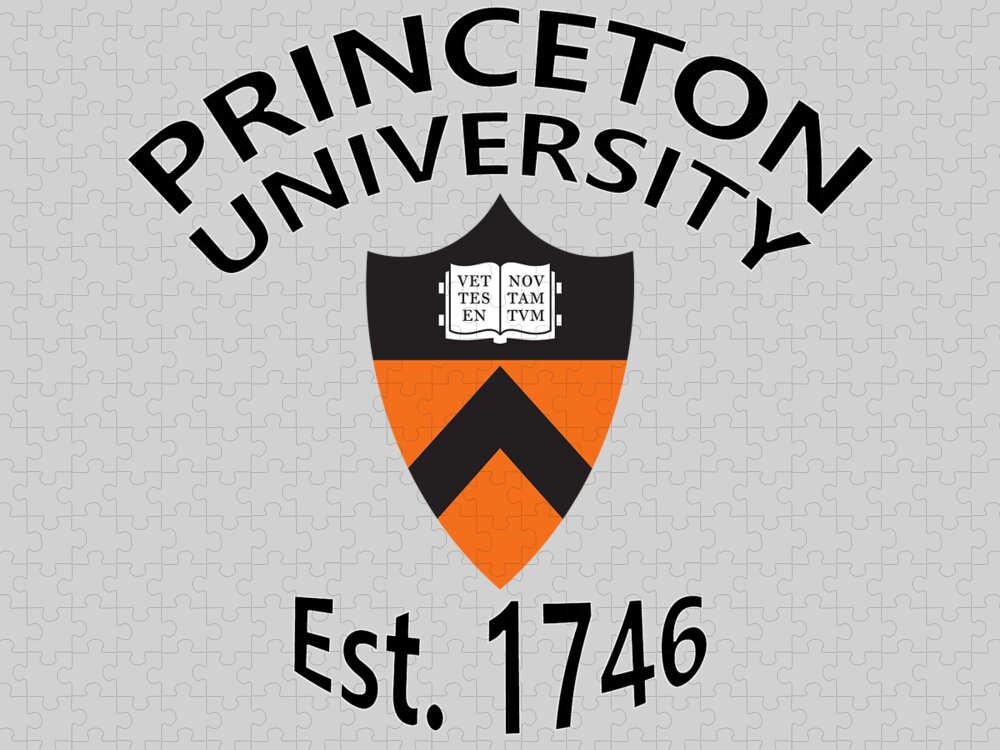 Princeton University Jigsaw Puzzle featuring the digital art Princeton University Est 1746 by Movie Poster Prints