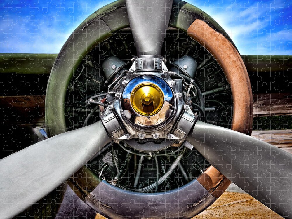 Propeller Jigsaw Puzzle featuring the photograph Propeller Art  by Olivier Le Queinec