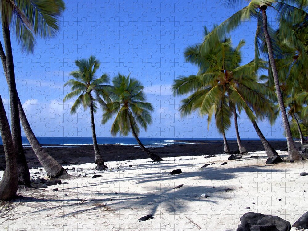 Hawaii Jigsaw Puzzle featuring the photograph Pu uhonua O Honaunau by Kurt Van Wagner