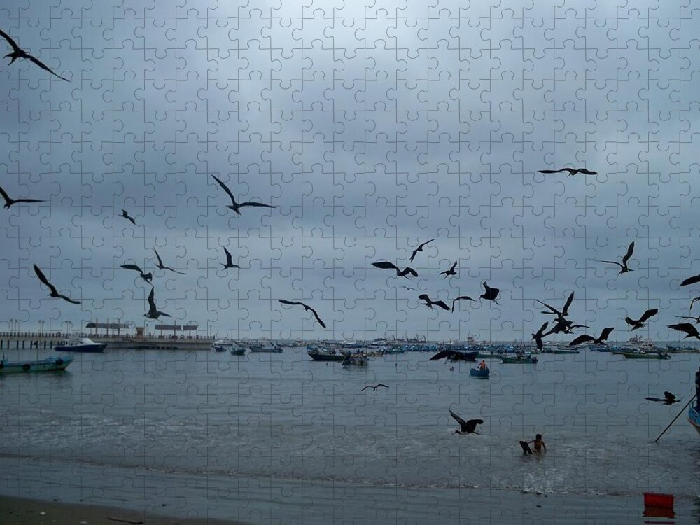 Puerto Lopez Jigsaw Puzzle featuring the photograph Puerto Lopez 2015 by Nancy Graham