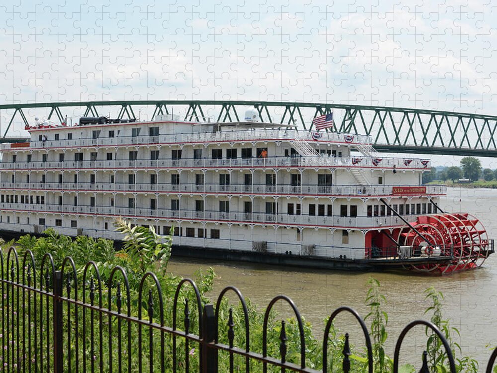  Jigsaw Puzzle featuring the photograph Queen of the Mississippi by Holden The Moment
