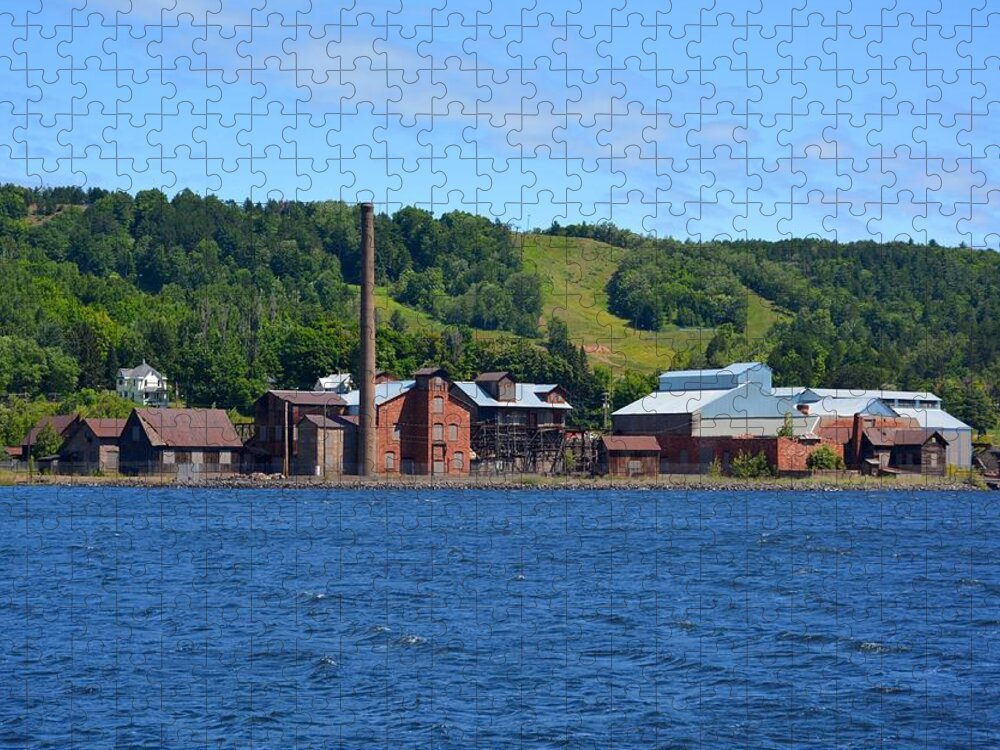 Keweenaw Jigsaw Puzzle featuring the photograph Quincy Smelting Works by Keith Stokes
