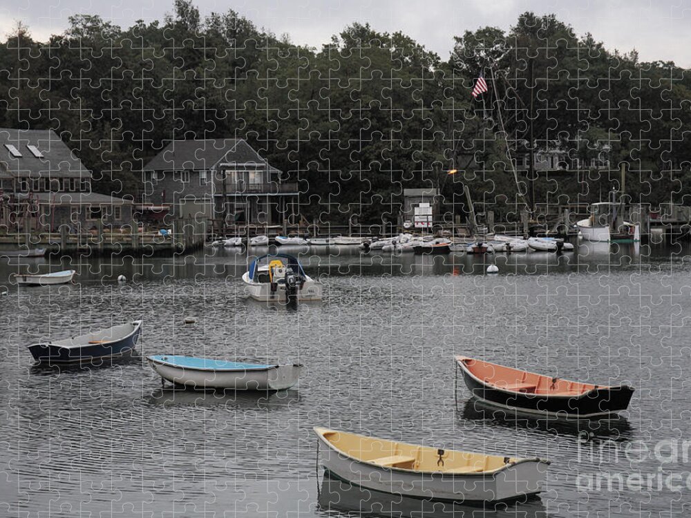 Anchorage Jigsaw Puzzle featuring the photograph Quisset Harbor Twilight on Cape Cod by William Kuta