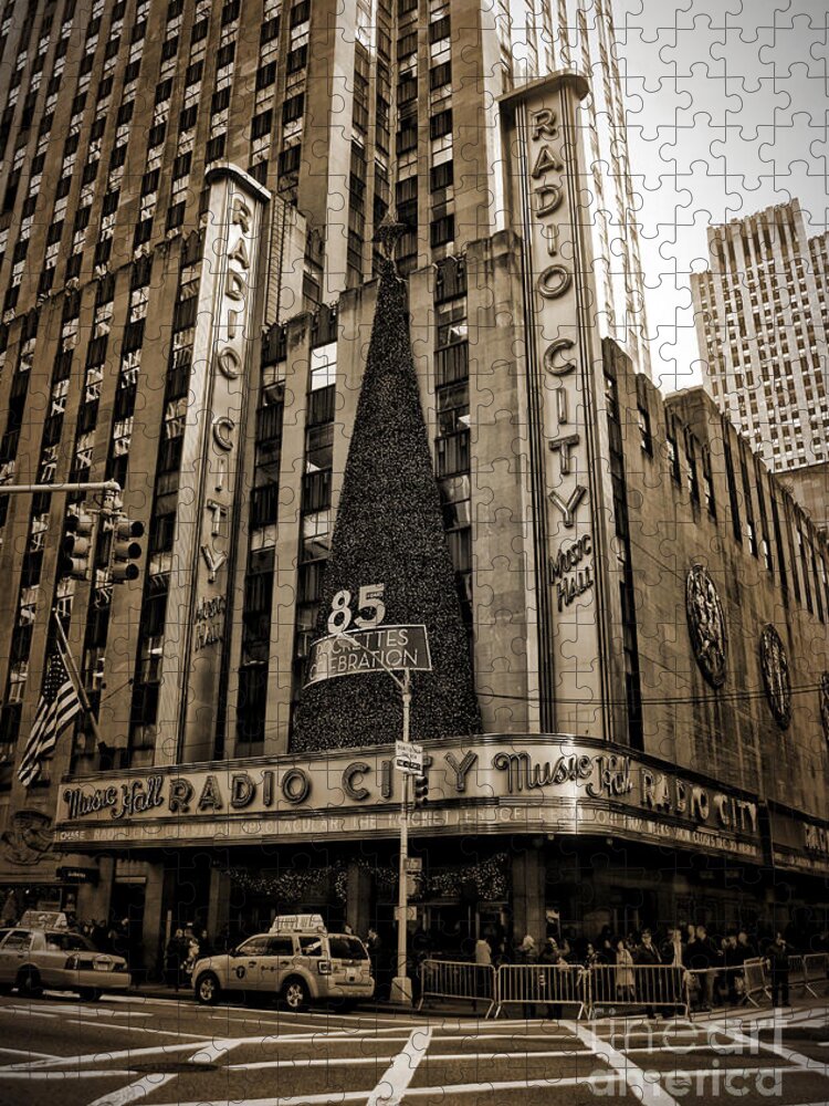 Christmas Jigsaw Puzzle featuring the photograph Radio City Christmas by Onedayoneimage Photography
