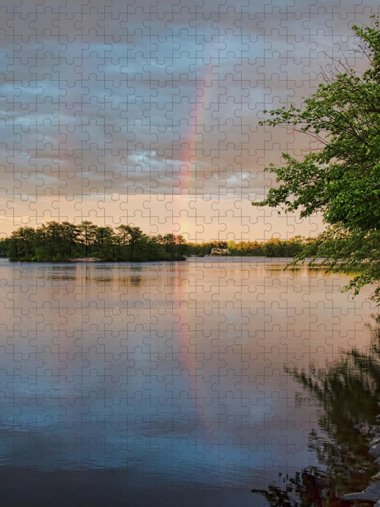 Rainbow Jigsaw Puzzle featuring the photograph Rainbow After the Storm by Beth Sawickie