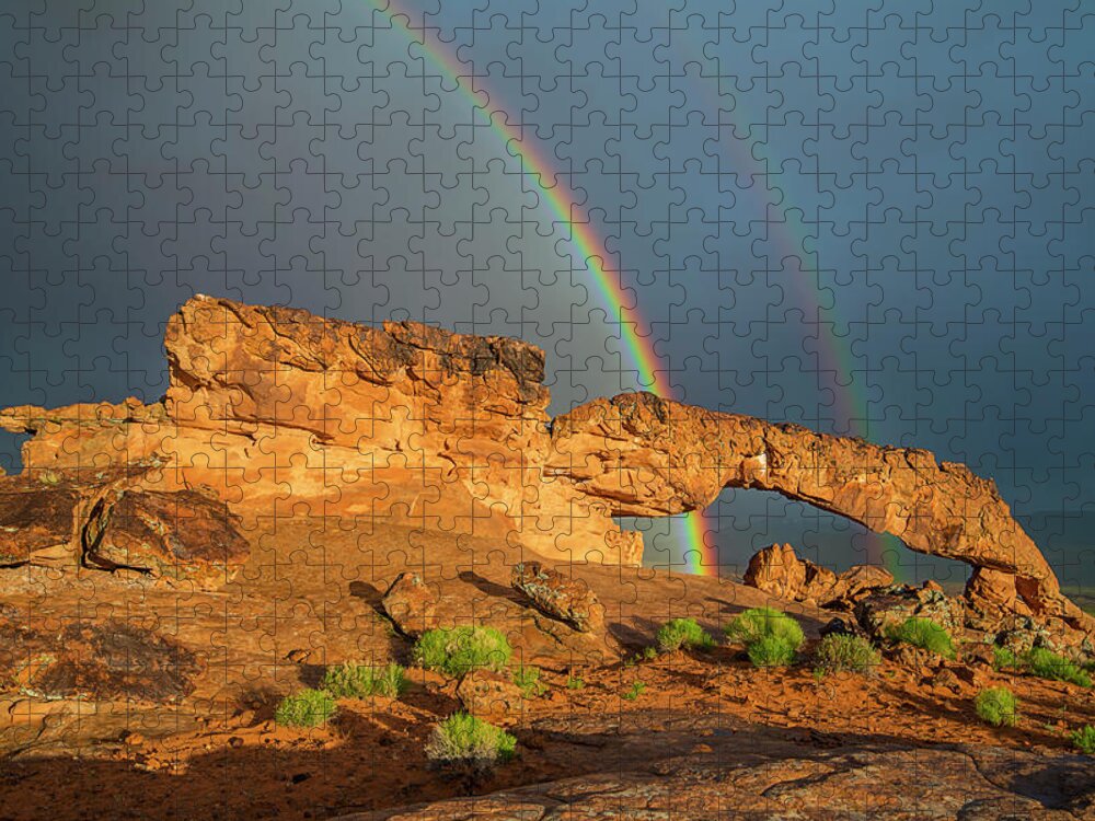 Sky Jigsaw Puzzle featuring the photograph Rainbow Arch by Ralf Rohner