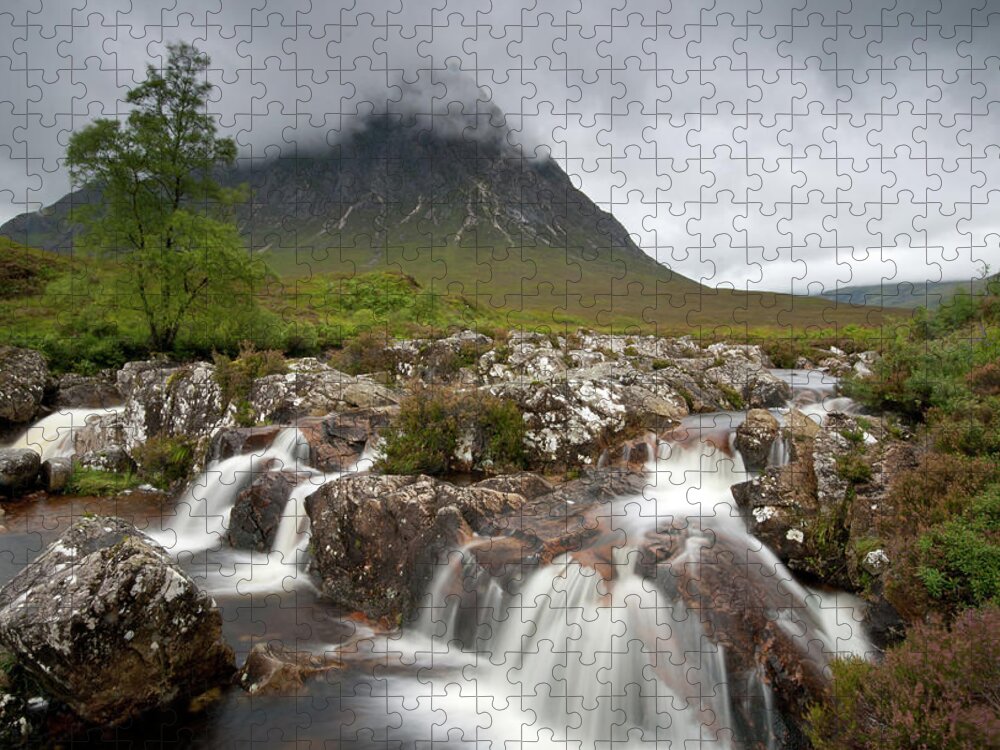Rannoch Moore Jigsaw Puzzle featuring the photograph Rannoch Moor Landscape Glencoe Landscape by Michalakis Ppalis