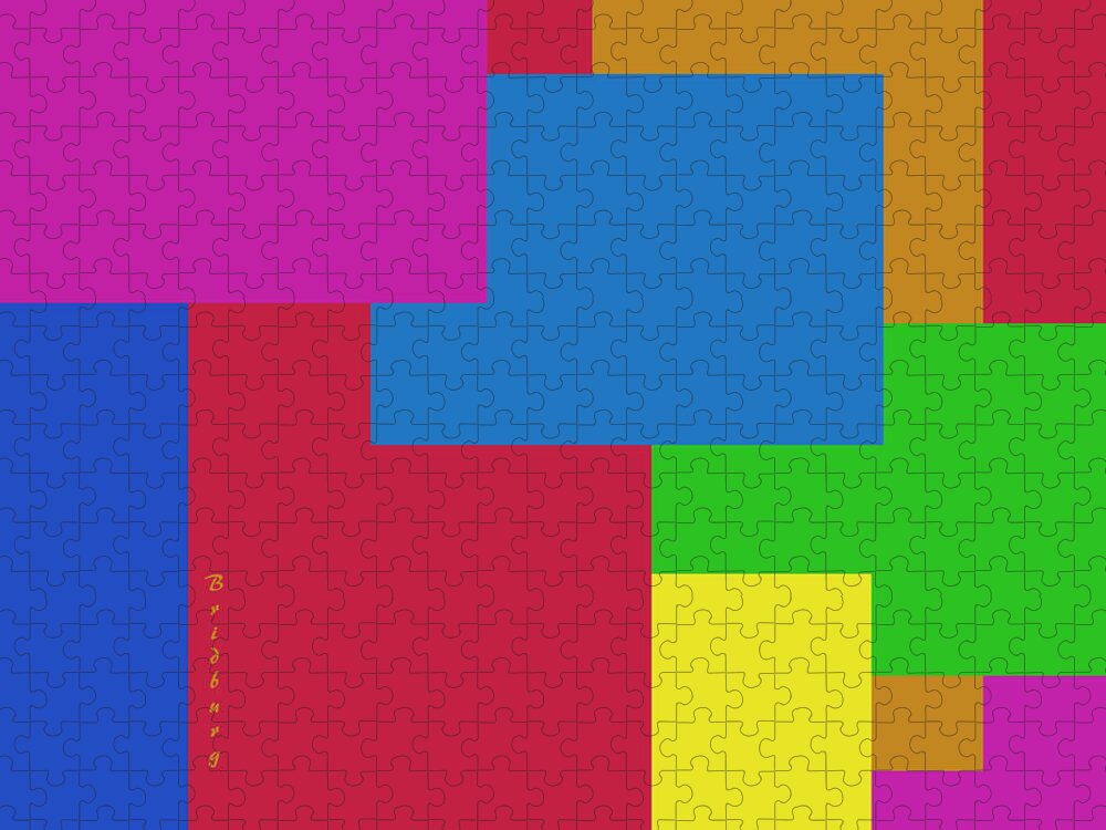 Postmodernism Jigsaw Puzzle featuring the digital art Recent 25 by David Bridburg