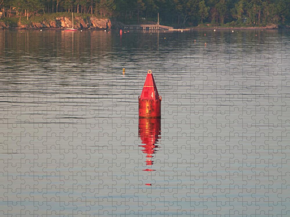 Red Marker Buoy - Casco Bay, Maine Jigsaw Puzzle