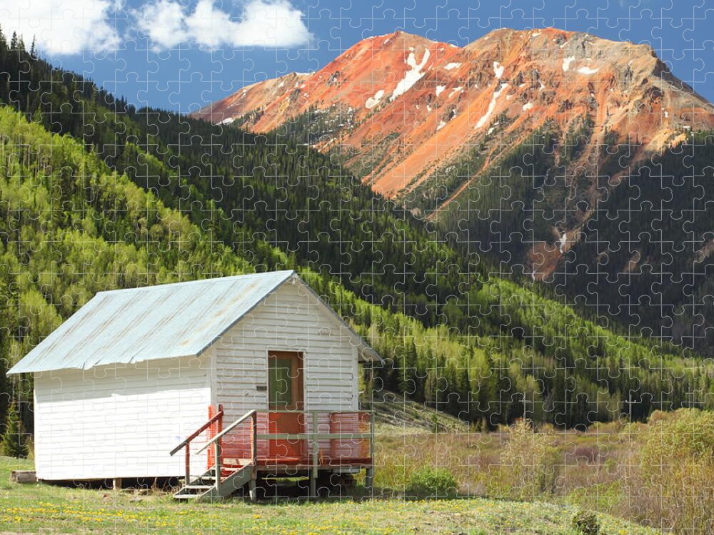 Colorado Jigsaw Puzzle featuring the photograph Red Mountain by Eric Glaser