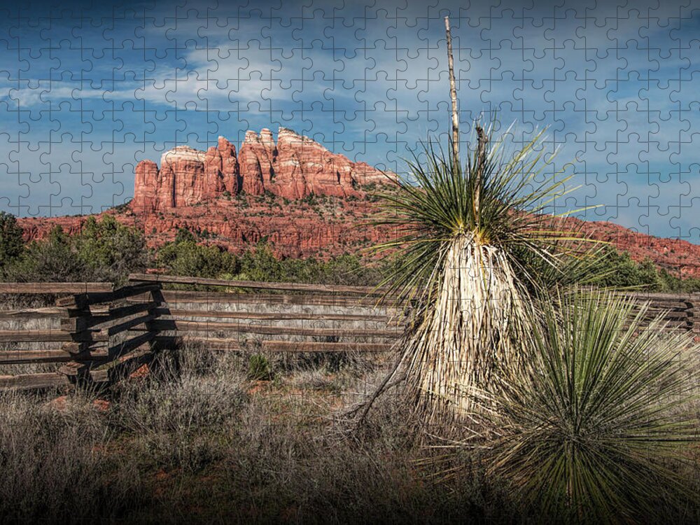 Arizona Jigsaw Puzzle featuring the photograph Red Rock Formation in Sedona Arizona by Randall Nyhof