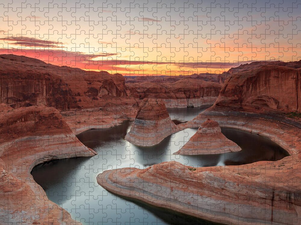 Reflection Canyon Jigsaw Puzzle featuring the photograph Reflection Canyon by Wasatch Light