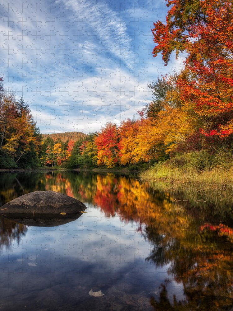 Mark Papke Jigsaw Puzzle featuring the photograph Reflections of Fall by Mark Papke