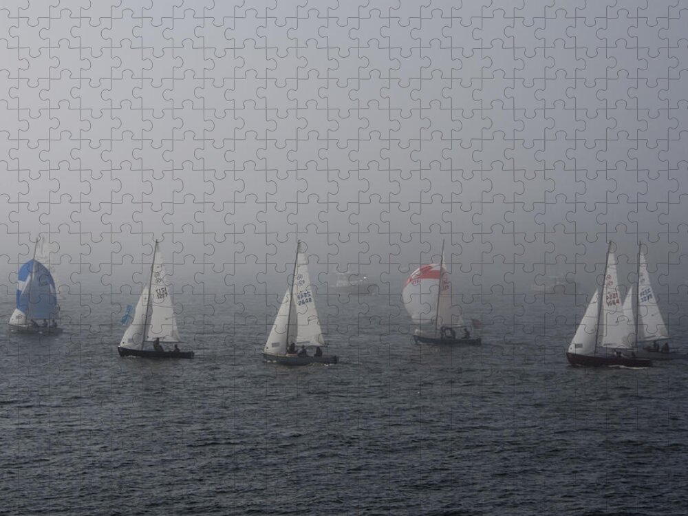 Boat Jigsaw Puzzle featuring the photograph Regatta by Steven Natanson