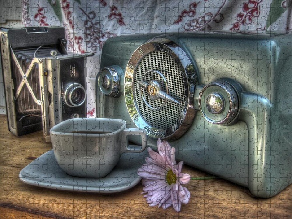 Coffee Jigsaw Puzzle featuring the photograph Remember The Past by Jane Linders