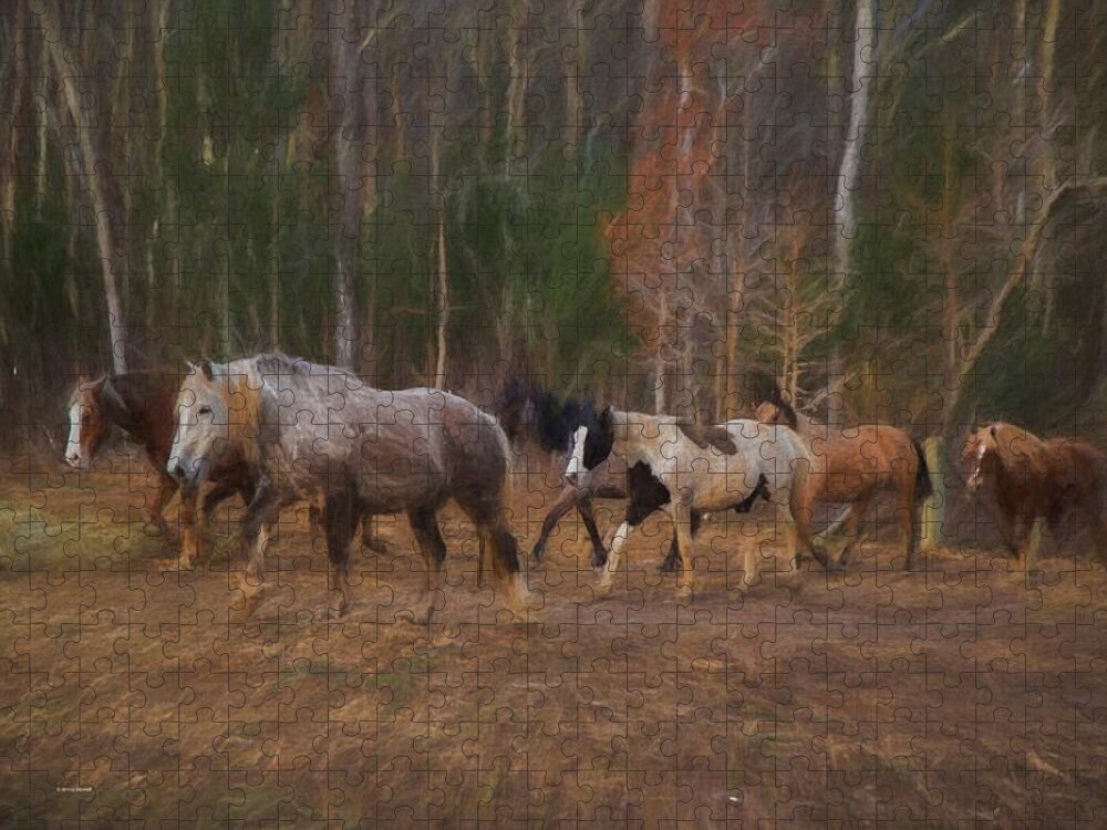 Nalture Jigsaw Puzzle featuring the photograph Return from the Forest by Dennis Baswell