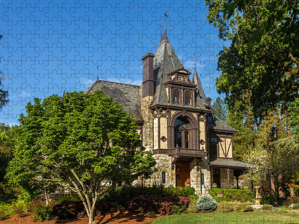 Napa Jigsaw Puzzle featuring the photograph Rhine House at Beringer Estates by Bill Gallagher