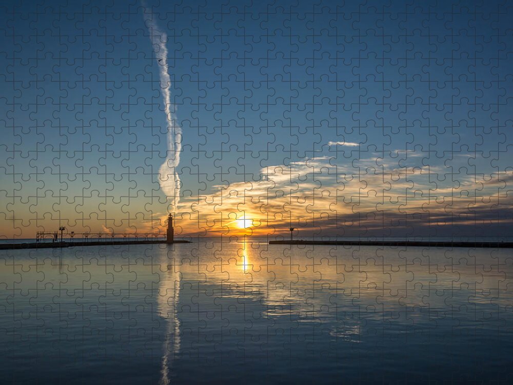 Ribbons Jigsaw Puzzle featuring the photograph Ribbons in the Sky by Patti Raine