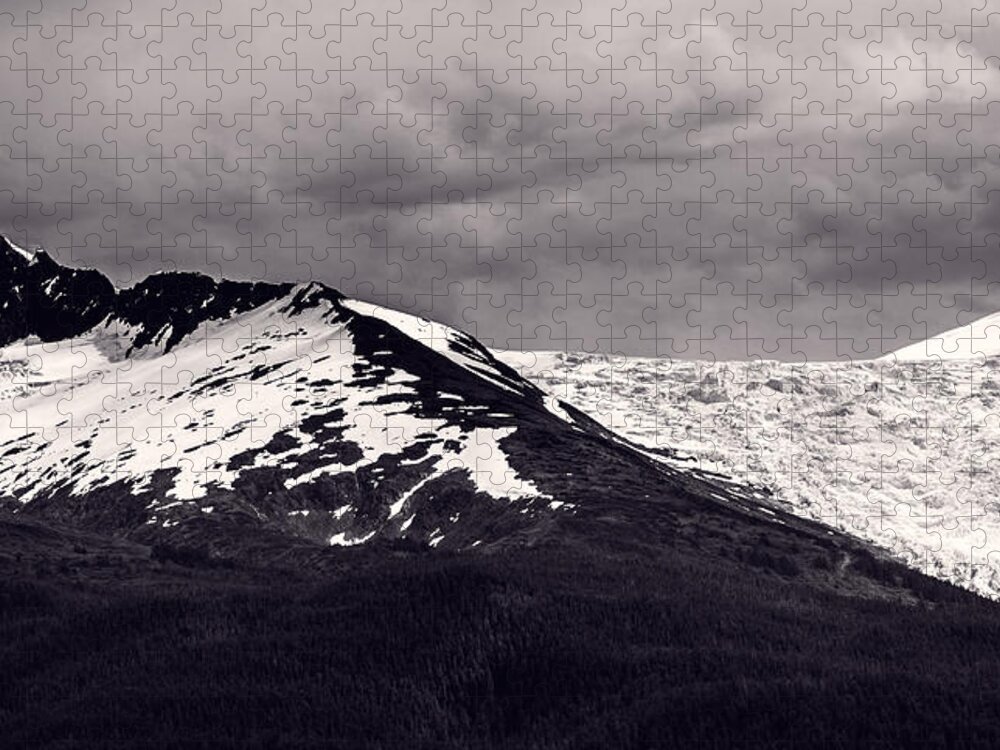 Black And White Jigsaw Puzzle featuring the photograph Ridgeline by Jason Roberts