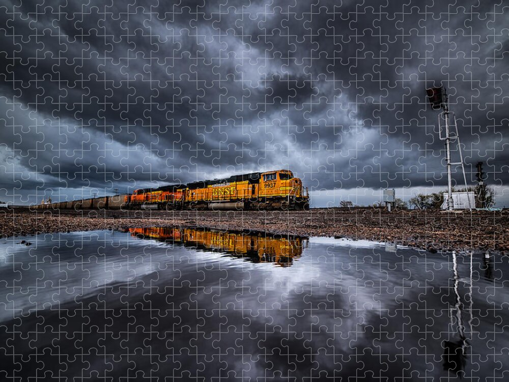 Storms Jigsaw Puzzle featuring the photograph Riding the Storm Out by Darren White