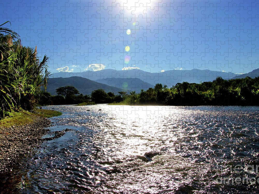 Rio Jigsaw Puzzle featuring the photograph Rio Frio, Colombia by Al Bourassa