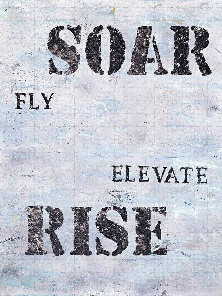 Adventure Jigsaw Puzzle featuring the painting Rise Elevate Fly Soar by Tamara Nelson