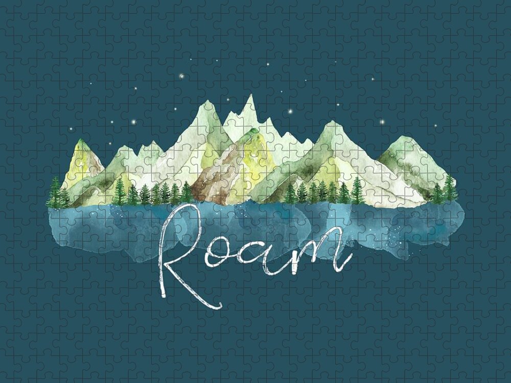 Roam Jigsaw Puzzle featuring the digital art Roam by Heather Applegate