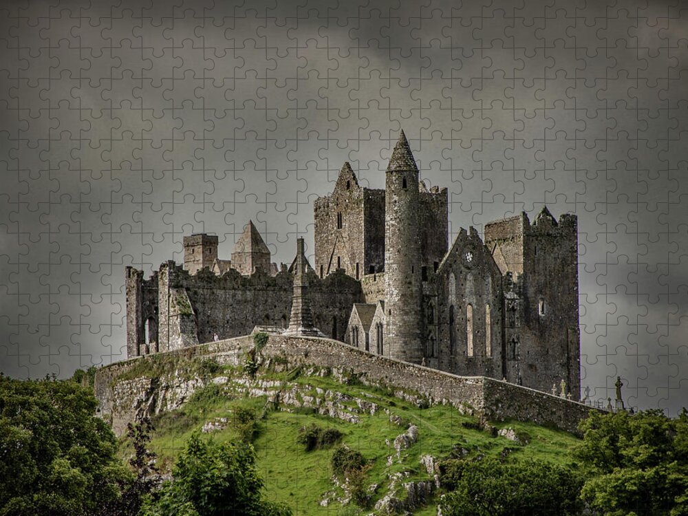 Ancient Jigsaw Puzzle featuring the photograph Rock of Cashel by Teresa Wilson