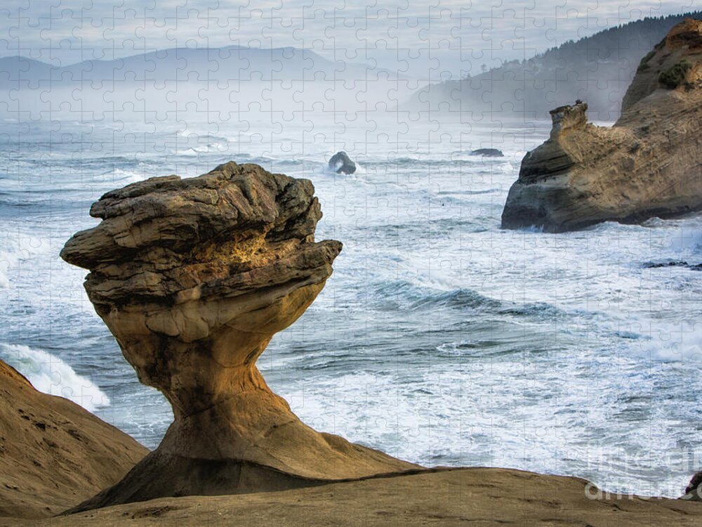  Oregon Jigsaw Puzzle featuring the photograph Rocky Oregon Coast 8 by Timothy Hacker